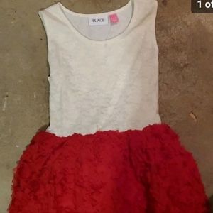 Children's Place red and white party dress size 10/12-Perfect for Christmas!